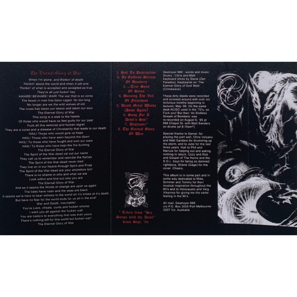 Destroyer 666 ‎– Violence Is The Prince Of This World Tape
